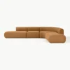 Modulaire bouclé hoekbank Sofia (4-zits)