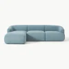 Modulaire bouclé hoekbank Sofia (3-zits)