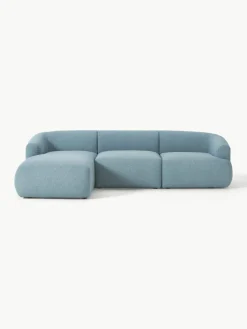 Modulaire bouclé hoekbank Sofia (3-zits)