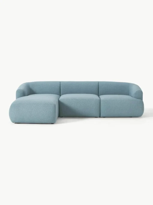Modulaire bouclé hoekbank Sofia (3-zits)