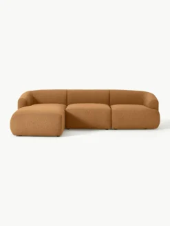 Modulaire bouclé hoekbank Sofia (3-zits)