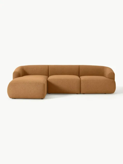 Modulaire bouclé hoekbank Sofia (3-zits)