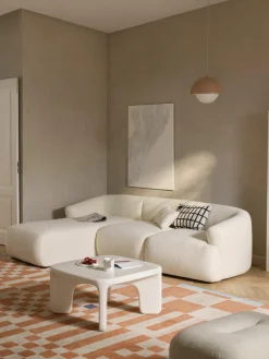 Modulaire bouclé hoekbank Sofia (3-zits)