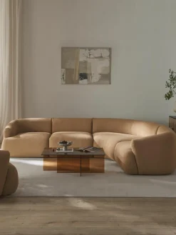 Modulaire bouclé hoekbank Sofia (4-zits)