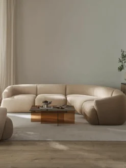 Modulaire bouclé hoekbank Sofia (4 zits)