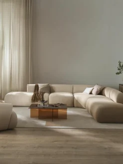 Modulaire bouclé hoekbank Sofia (4 zits)