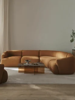 Modulaire bouclé hoekbank Sofia (4-zits)