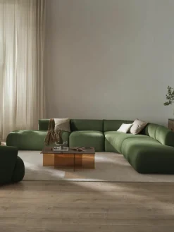 Modulaire bouclé hoekbank Sofia (4-zits)