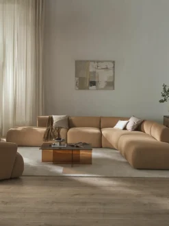 Modulaire bouclé hoekbank Sofia (4-zits)