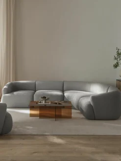 Modulaire bouclé hoekbank Sofia (4 zits)