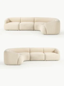 Modulaire bouclé hoekbank Sofia (4 zits)