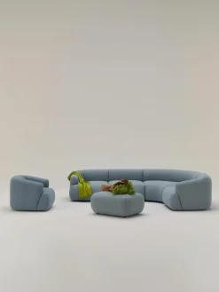 Modulaire bouclé hoekbank Sofia (4-zits)