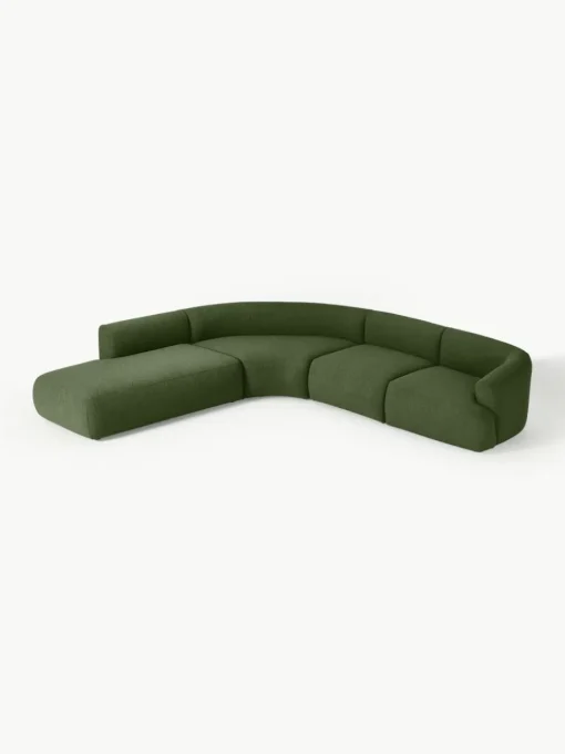 Modulaire bouclé hoekbank Sofia (4-zits)
