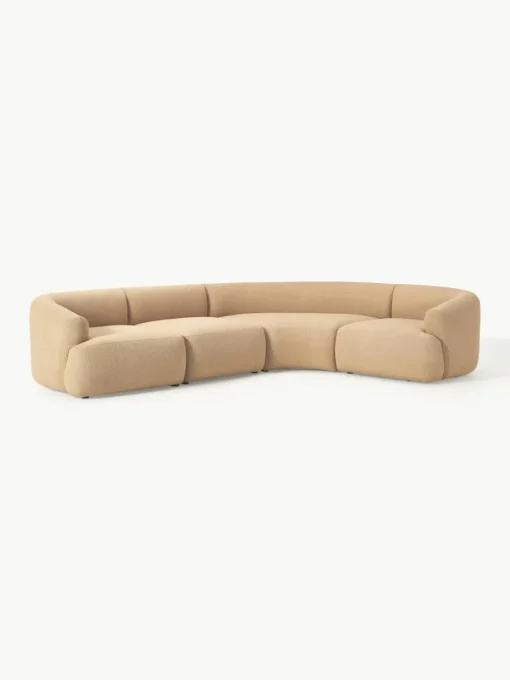 Modulaire bouclé hoekbank Sofia (4-zits)
