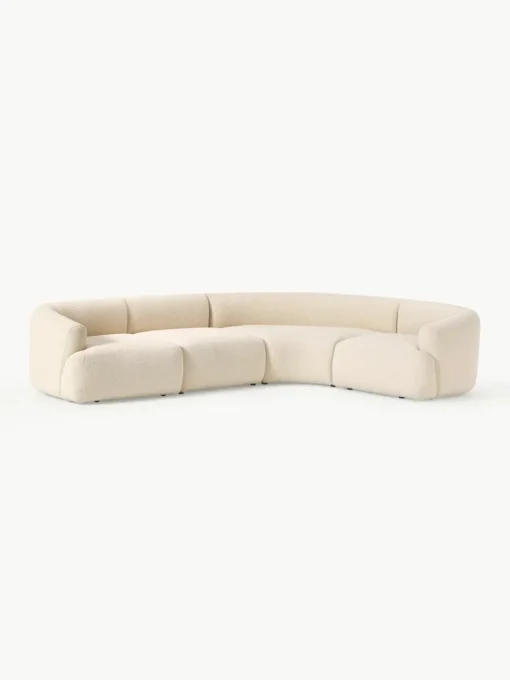 Modulaire bouclé hoekbank Sofia (4 zits)