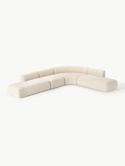 Modulaire bouclé hoekbank Sofia (4 zits)