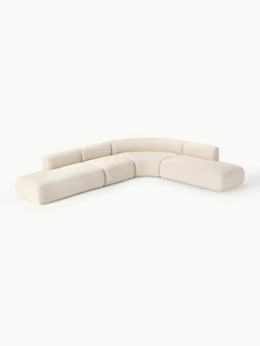 Modulaire bouclé hoekbank Sofia (4 zits)