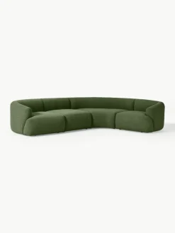 Modulaire bouclé hoekbank Sofia (4-zits)