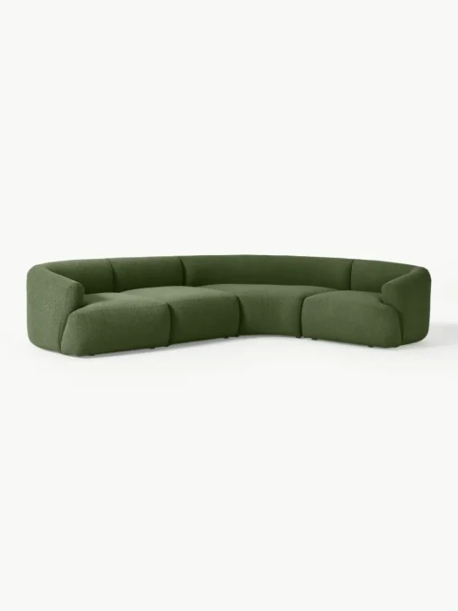 Modulaire bouclé hoekbank Sofia (4-zits)