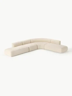 Modulaire bouclé hoekbank Sofia (4 zits)