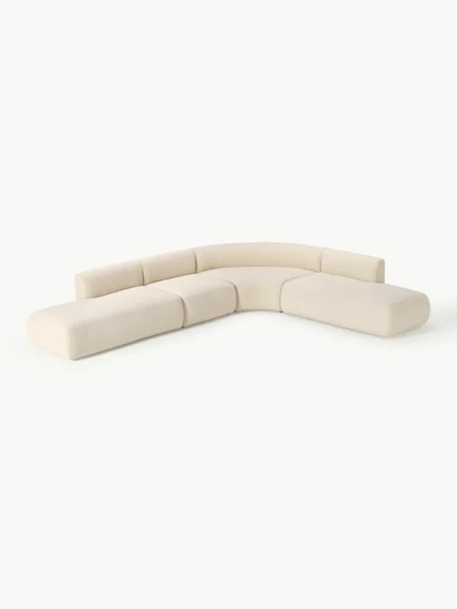 Modulaire bouclé hoekbank Sofia (4 zits)