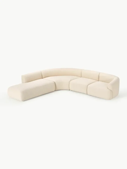 Modulaire bouclé hoekbank Sofia (4 zits)