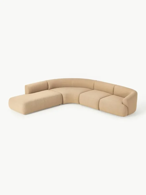 Modulaire bouclé hoekbank Sofia (4-zits)