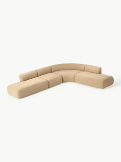 Modulaire bouclé hoekbank Sofia (4-zits)