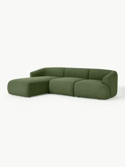 Modulaire bouclé hoekbank Sofia (3-zits)