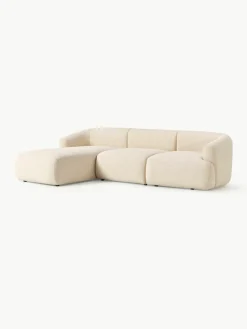 Modulaire bouclé hoekbank Sofia (3-zits)