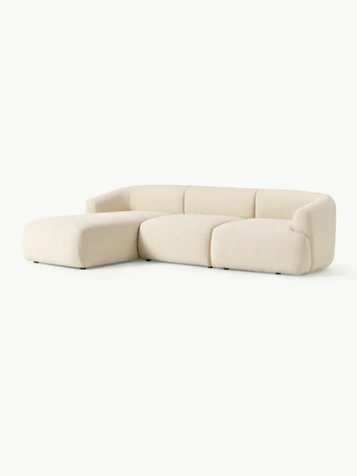 Modulaire bouclé hoekbank Sofia (3-zits)