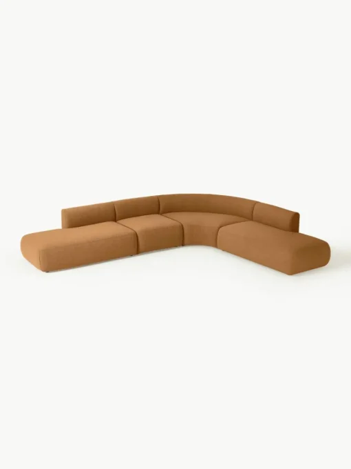 Modulaire bouclé hoekbank Sofia (4-zits)