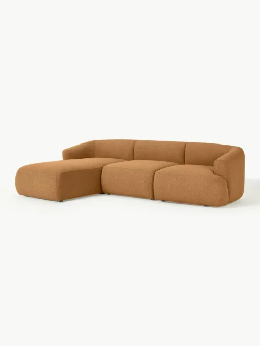 Modulaire bouclé hoekbank Sofia (3-zits)