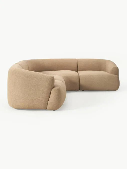 Modulaire bouclé hoekbank Sofia (4-zits)