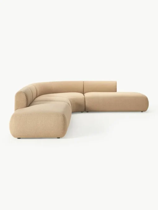 Modulaire bouclé hoekbank Sofia (4-zits)