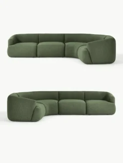 Modulaire bouclé hoekbank Sofia (4-zits)