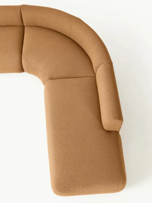 Modulaire bouclé hoekbank Sofia (4-zits)