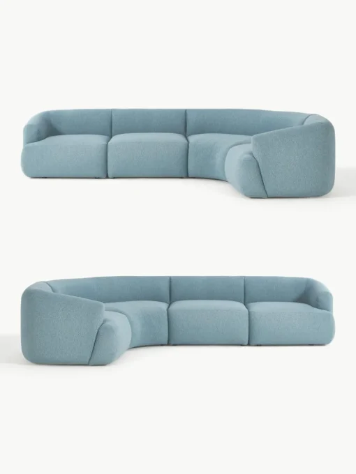 Modulaire bouclé hoekbank Sofia (4-zits)