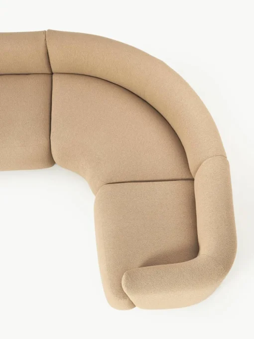 Modulaire bouclé hoekbank Sofia (4-zits)