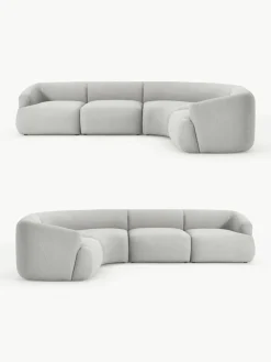 Modulaire bouclé hoekbank Sofia (4 zits)