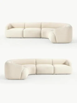 Modulaire bouclé hoekbank Sofia (4 zits)