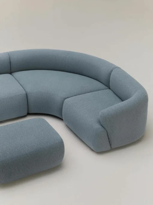 Modulaire bouclé hoekbank Sofia (4-zits)