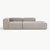 Modulaire chaise longue Lennon van bouclé