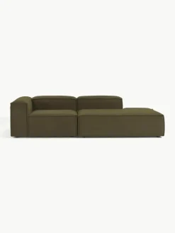 Modulaire chaise longue Lennon uit bouclé