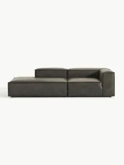 Modulaire chaise longue Lennon van gerecycled leer