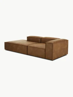Modulaire chaise longue Lennon van gerecycled leer