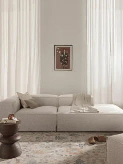 Modulaire chaise longue Lennon van bouclé