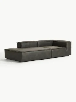 Modulaire chaise longue Lennon van gerecycled leer
