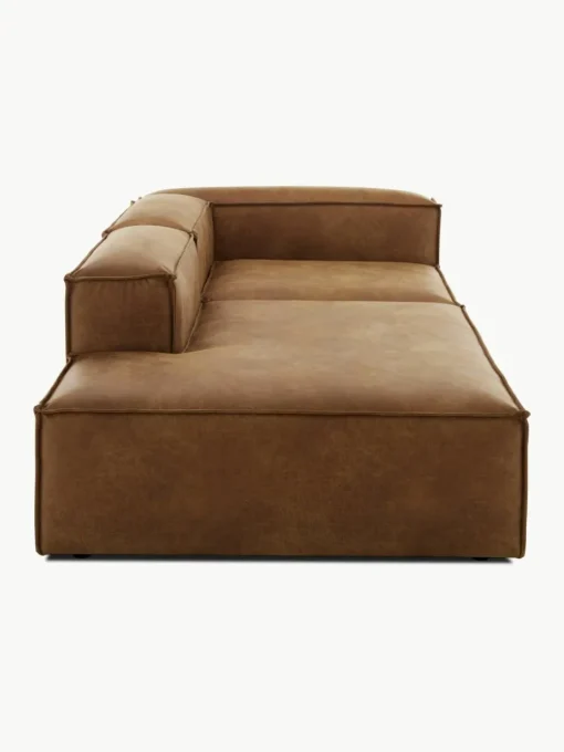 Modulaire chaise longue Lennon van gerecycled leer