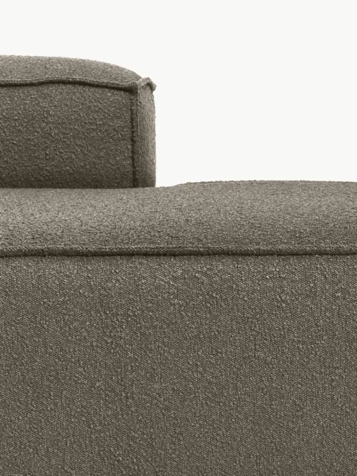 Modulaire chaise longue Lennon uit bouclé